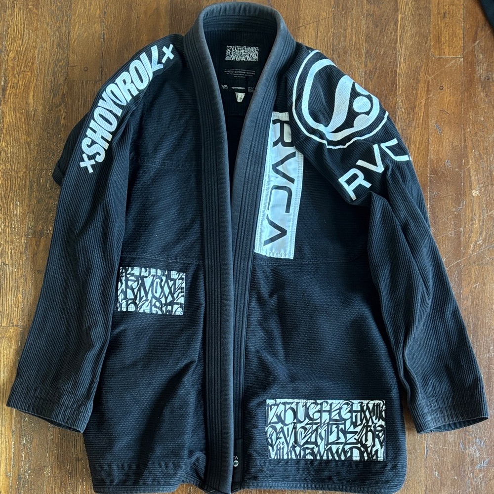 RVCA / Shoyoroll Black Gi with White Graphic Accents